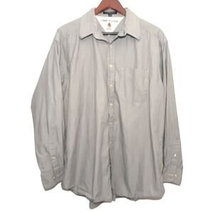 vintage Tommy Hilfiger mens dress shirt 16.5 large gray button up